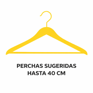 Closet Capelinha con Espejo Blanco/Rosado