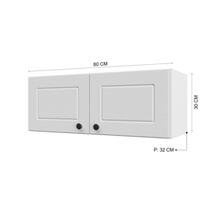 Mueble Cocina Aéreo 80 cm ECO Blanco