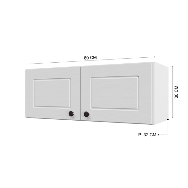 Mueble Cocina Aéreo 80 cm ECO Blanco