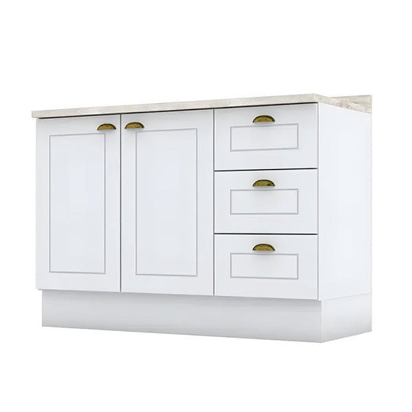 Mueble Base 2P 3C Línea Americana Blanco