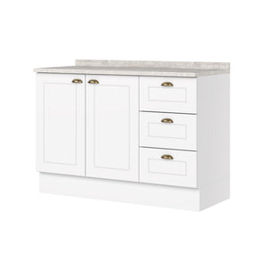 Combo 120 cm Vidrio Americana Blanco