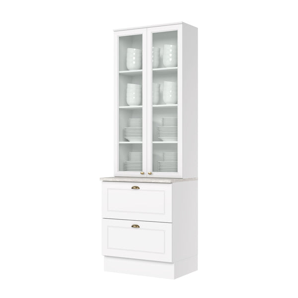 Cristalera Cocina Americana Blanco