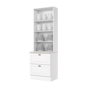 Cristalera Cocina Americana Blanco