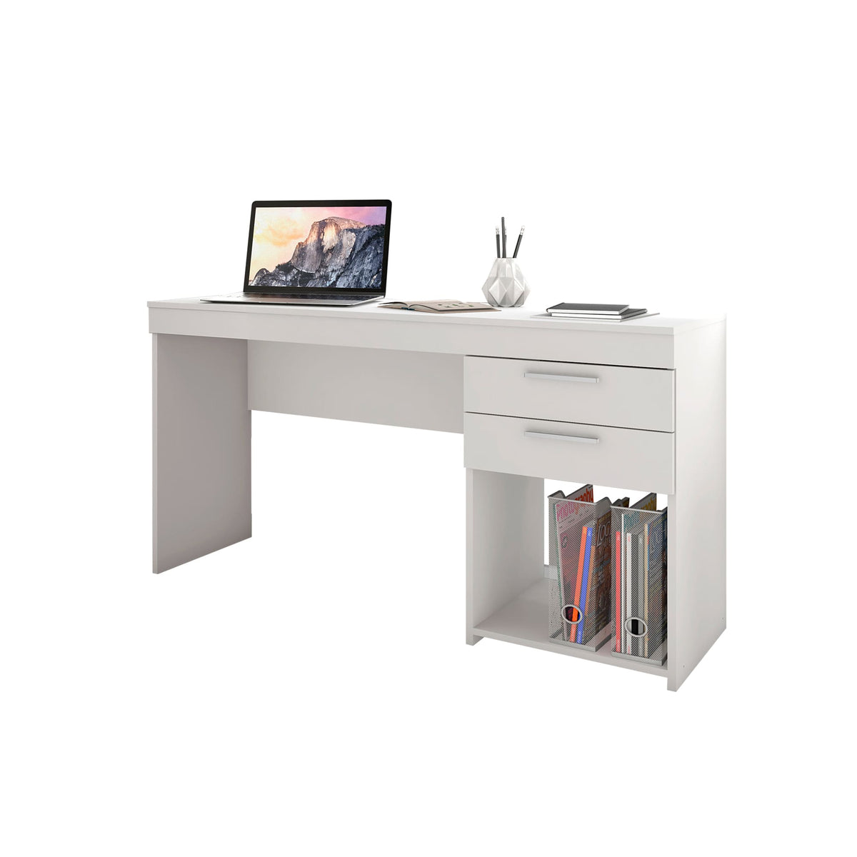 Escritorio Argos Blanco 2 Cajones