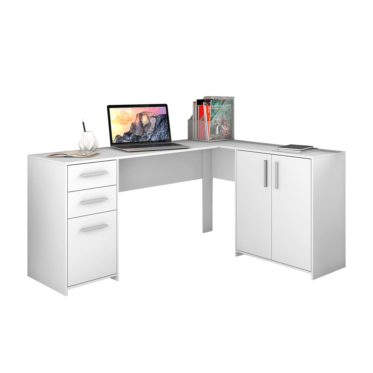 Escritorio Plateas Blanco 2C 3P