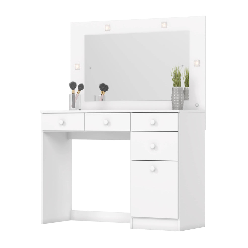 Tocador Chanel con Luces Led 4 Cajones