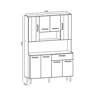 Kit Cocina Gabi Rovere Almendra