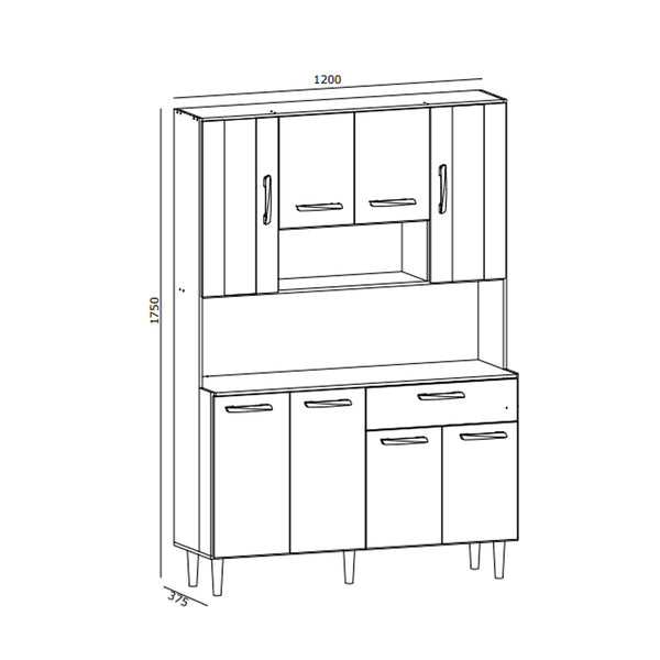 Kit Cocina Gabi Rovere Almendra