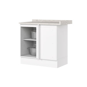Mueble de Cocina Base Esquinero Americana Blanco