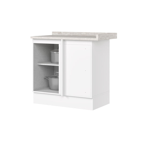 Mueble de Cocina Base Esquinero Americana Blanco