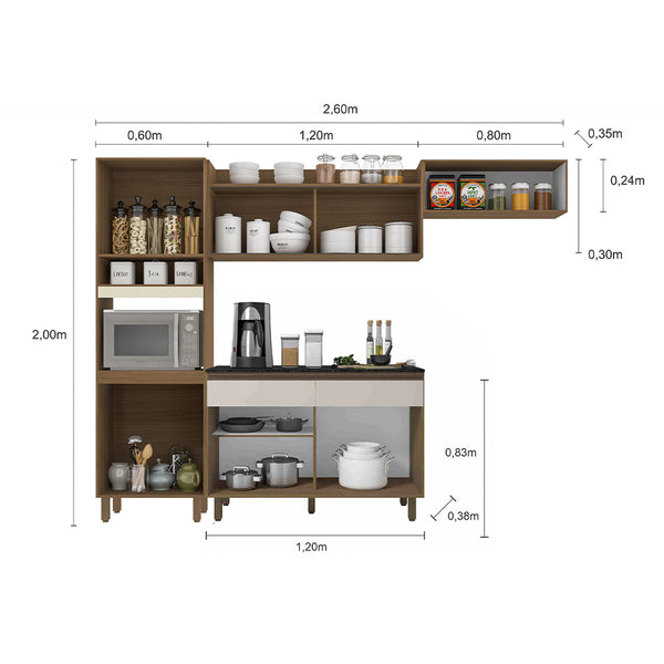 Kit Cocina Porto Off White