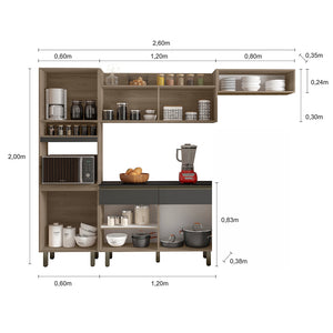 Kit Cocina Porto Grafito