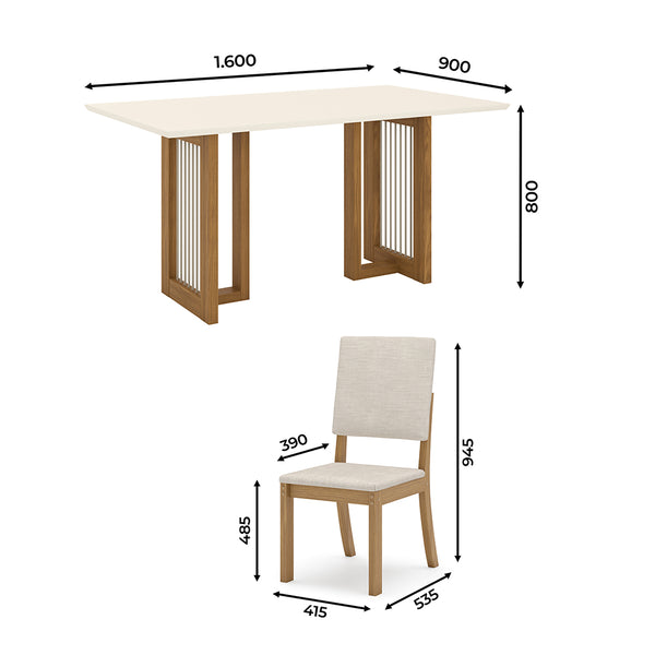 Comedor Yara 6 Sillas