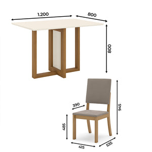 Comedor Bekasy 4 Sillas