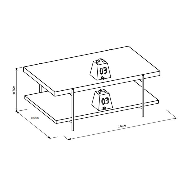 Mesa de Centro Lisboa Marfil