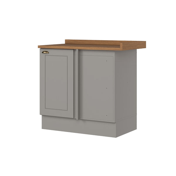 Mueble de Cocina Base Esquinero Americana Gris