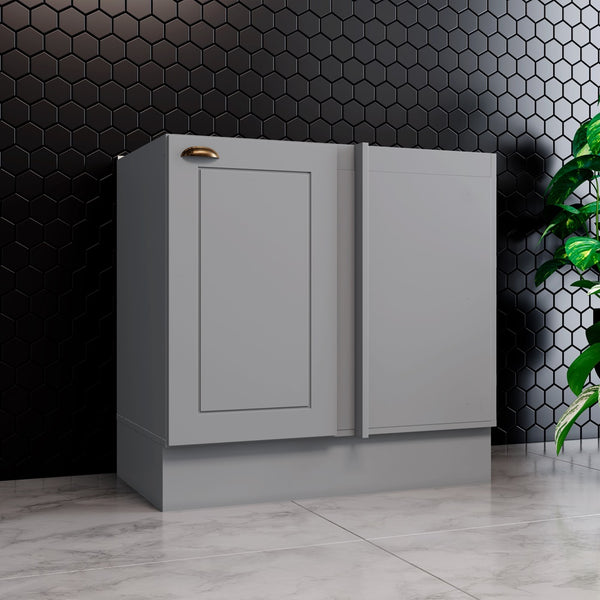 Mueble de Cocina Base Esquinero Americana Gris