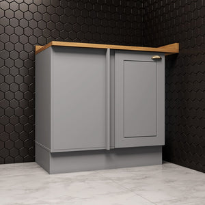 Mueble de Cocina Base Esquinero Americana Gris