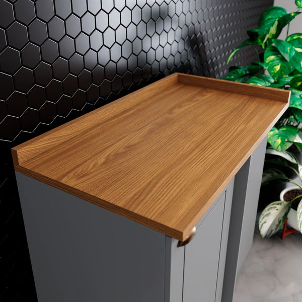 Mueble de Cocina Base Esquinero Americana Gris