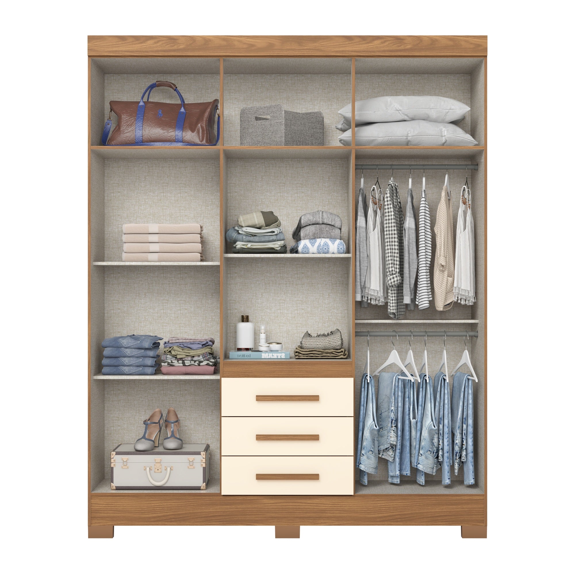 Closet Torino 6 Puertas Off white