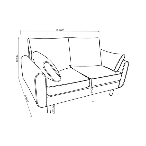 Sofa 2 Cuerpos Denver Arena