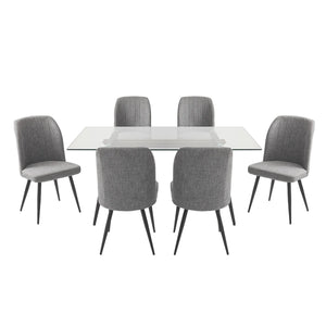 Juego de Comedor Seul 6 Sillas Gris