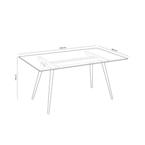 Juego de Comedor Seul 6 Sillas Gris