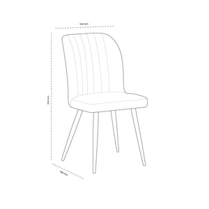Juego de Comedor Seul 6 Sillas Gris