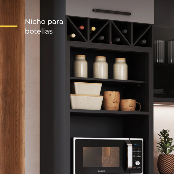 Torre Microondas 1P 3C Delta Titanio