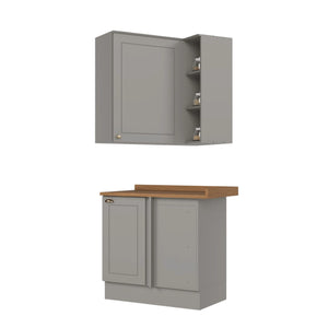 Combo Esquinero Americana Gris