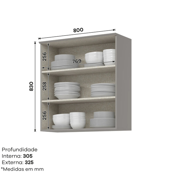 Combo 80 cm Americana Gris