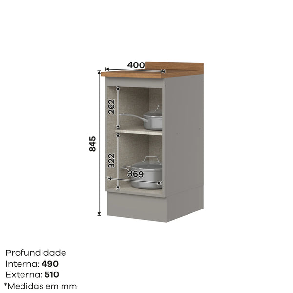 Combo 40 cm Americana Gris