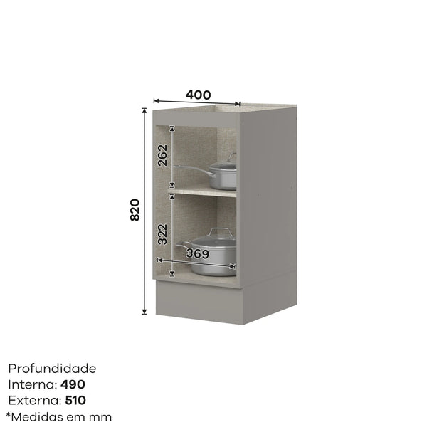 Combo 40 cm Americana Gris