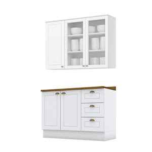 Combo 120 cm Vidrio Americana Natural