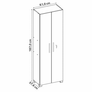 Despensa 2 Puertas Chicago Café/Off white