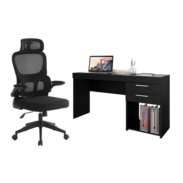 Combo Escritorio Argos Negro + Silla Master