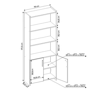 Estante Multiuso Argos Café