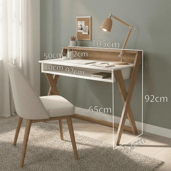 Escritorio Crux Blanco/Miel