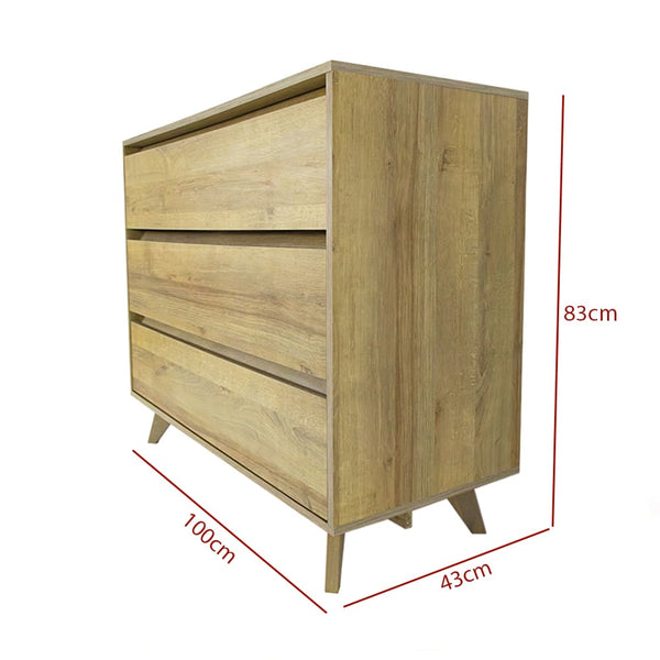 Cómoda Kalmar 3 Cajones