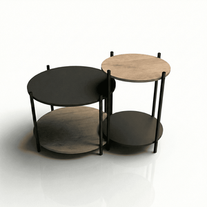 Juego Mesa de Centro Genk Negro