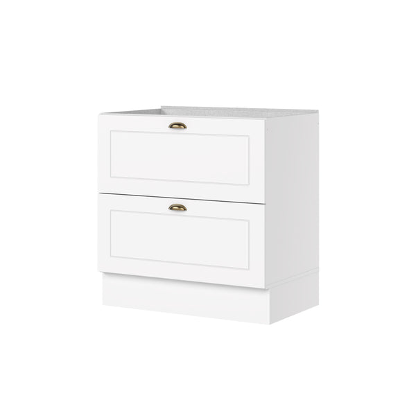 Mueble de Cocina Base 2 Cajones Americana Natural