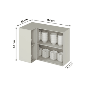 Mueble Cocina Aéreo Esquinero Fineze Arena