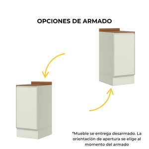 Mueble Cocina Base 1P 40 cm Fineze Canela