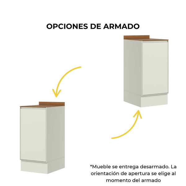 Mueble Cocina Base 1P 40 cm Fineze Canela