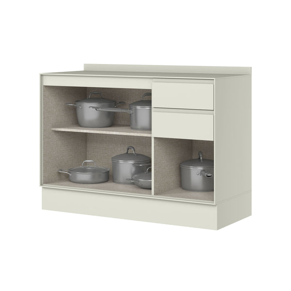 Mueble Cocina Base 3 Pta. 2 Caj. 120 cm Fineze Arena