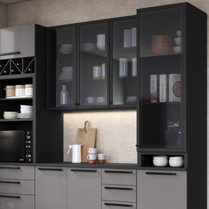 Mueble Cocina Aéreo 3P 120 cm Vidrio Delta Gris