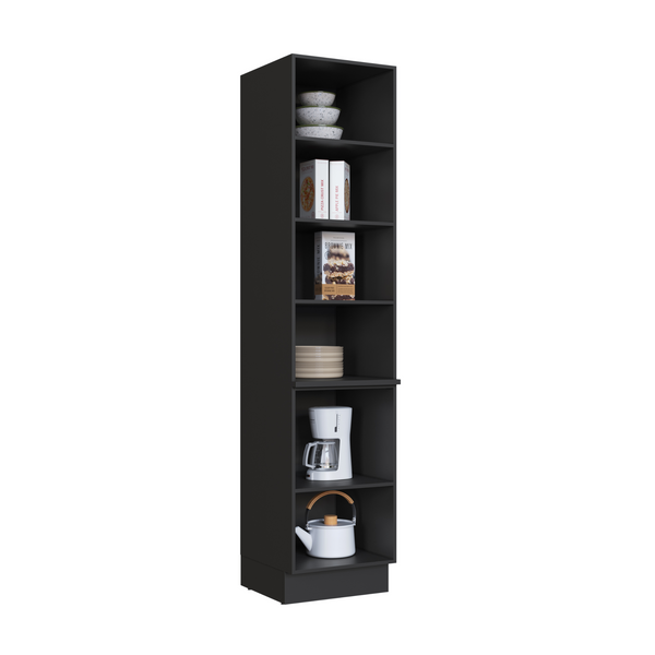Mueble Cocina Despensa 2P Vidrio 50 cm Delta Gris