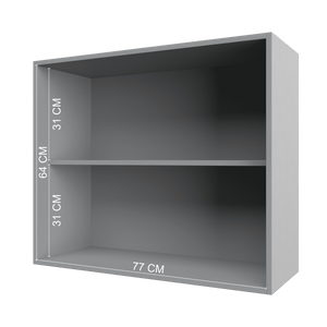 Mueble Cocina Aéreo 2P 80 cm ECO Gris