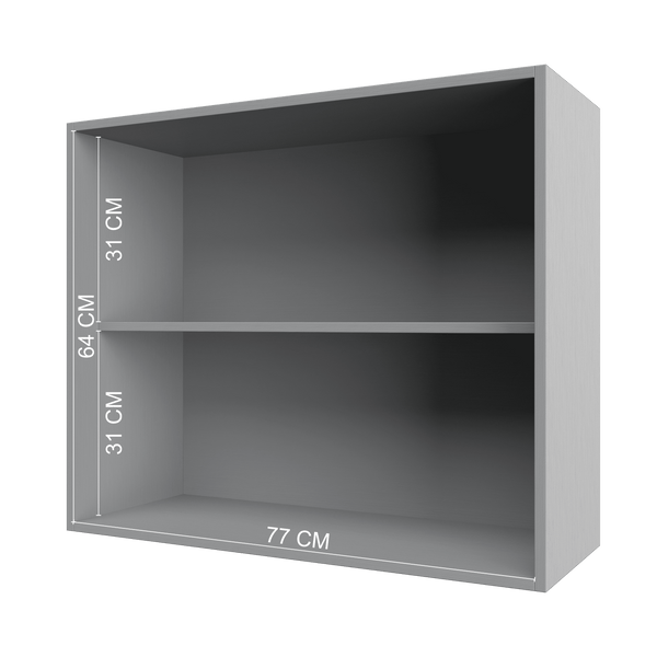 Mueble Cocina Aéreo 2P 80 cm ECO Gris