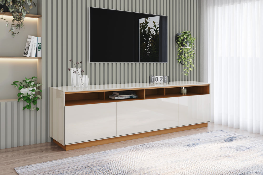 Rack Tv 70" Orion Off white/Canela